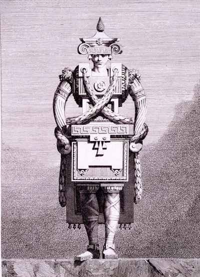 Greek Wife, print made by B. Bossi, from 